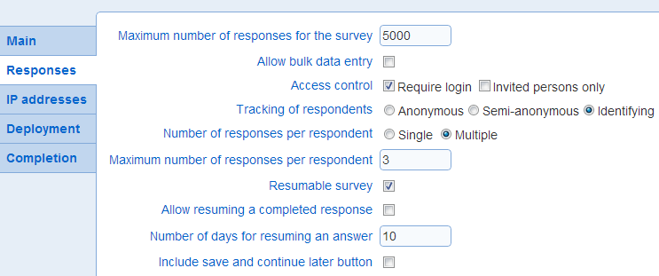 Respondent tracking, Track respondents in surveys