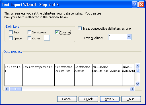 Open CSV exports in Excel 2003
